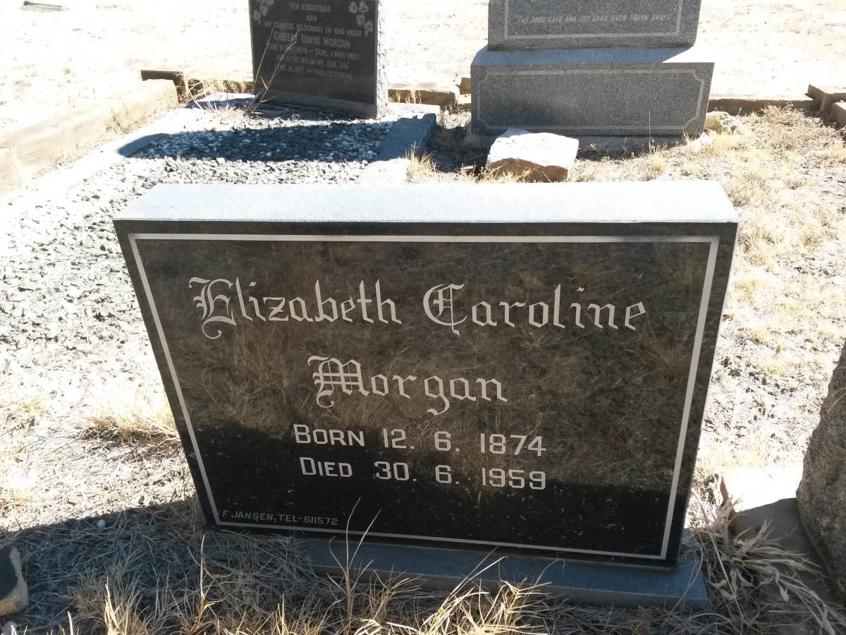 MORGAN Elizabeth Caroline 1874-1959