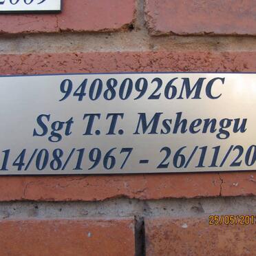 MSHENGU T.T. 1967-2011