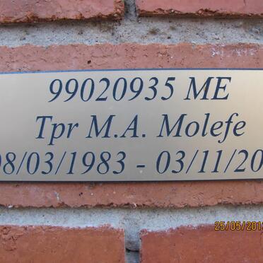 MOLEFE M.A. 1983-2008