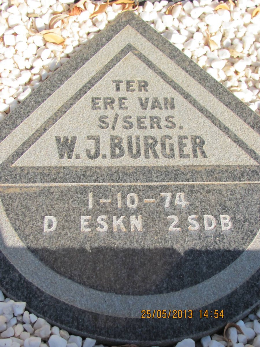 BURGER W.J. -1974