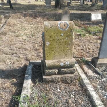ASWEGEN Hendrik Andries, van 1900-1918
