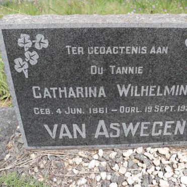 ASWEGEN Catharina Wilhelmina, van 1861-1930