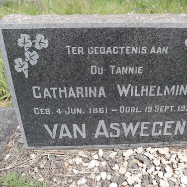 ASWEGEN Catharina Wilhelmina, van 1861-1930