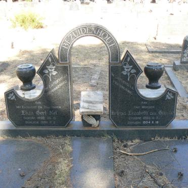 BEZUIDENHOUT Eliza Gert Nel 1898-1986 &amp; Helena Elizabeth GOUCHE 1899-1994
