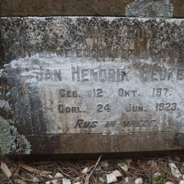 BEUKES Jan Hendrik 1871-1923