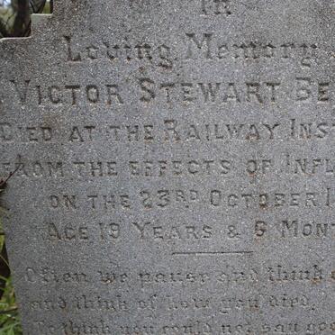 BEVAGE Victor Stewart -1918