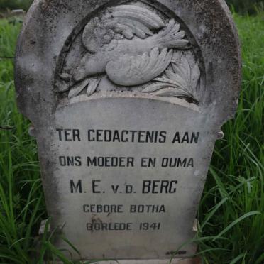 BERG M.E., v. d. nee BOTHA -1941