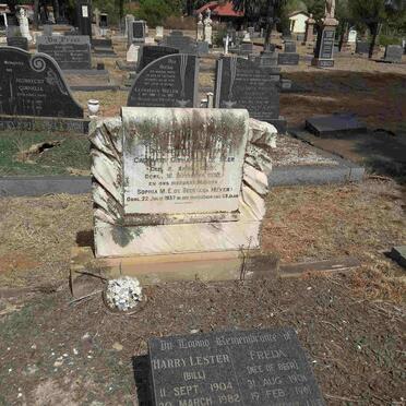 BEER Casparus Gerhardus, de 1862-1930 &amp; Sophia M.E. MEYER -1937