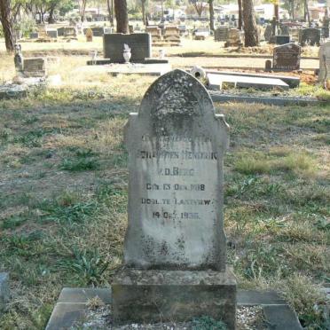 BERG Johannes Hendrik, v.d. 1918-1936