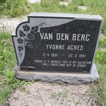 BERG Yvonne Agnes, van den 1931-1961