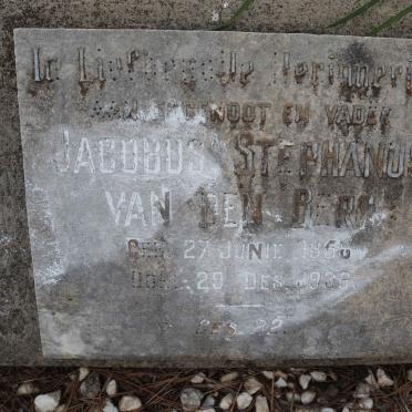 BERG Jacobus Stephanus, van den 1858-1936