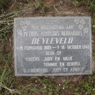 BEYLEVELD Petrus Arnoldus Bernardus 1889-1940