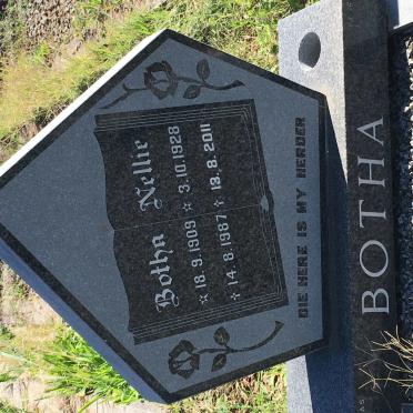 BOTHA Botha 1909-1987 &amp; Nellie 1928-2011