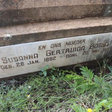 BOTHA Susanna Gertruida 1862-1956