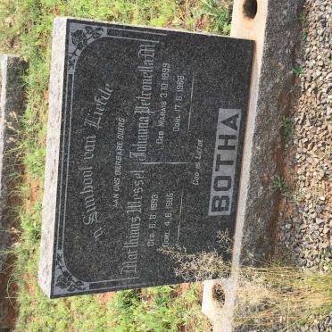 BOTHA Marthinus Wessel 1893-1965 &amp; Johanna Petronella M. MARAIS 1899-1966