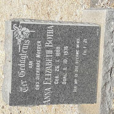 BOTHA Anna Elizabeth 1889-1976