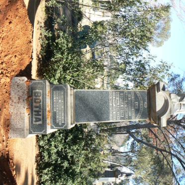 BOTHA Maria Petronella Sophia nee VAN ASWEGEN 1880-1918
