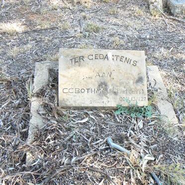 BOTHMA C.C. nee PRETORIUS -1927