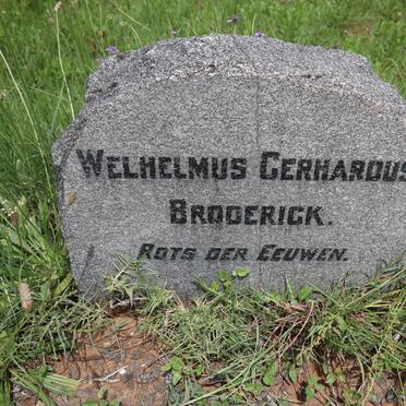 BRODERICK Welhelmus Gerhardus
