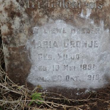 CRONJE Maria nee VILJOEN 1891-1918