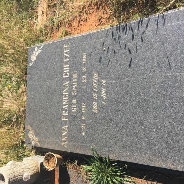 COETZEE Anna Francina nee SMITH 1917-1997