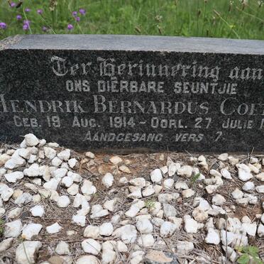COETZEE Hendrik Bernardus 1914-1929