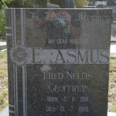 ERASMUS Fred Nellis Geoffrey 1918-1968