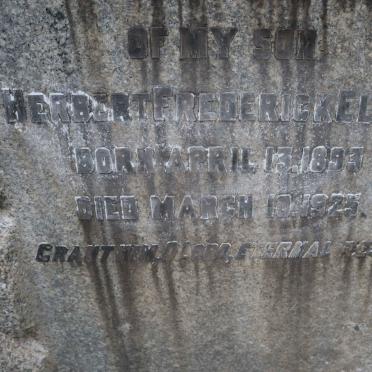 ELEY Herbert Frederick 1893-1925