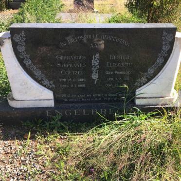ENGELBRECHT Gerhardus Stephanus Coetzee 1904-1966 &amp; Hester Elizabeth PRINSLOO 1916-1??7