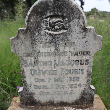 FOURIE Barend Jacobus Olivier 1852-1934
