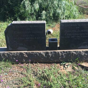 GOUWS Christiaan Gabriel 1890-1964 &amp; Johanna Albertina Christina 1890-1970