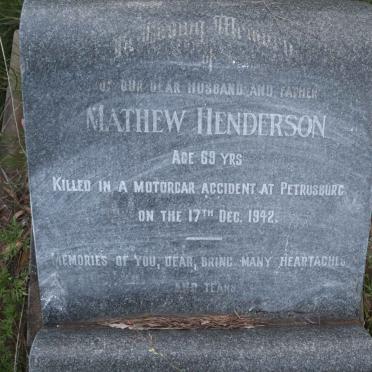 HENDERSON Mathew -1942
