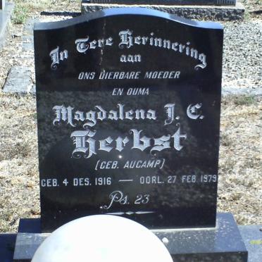 HERBST Magdalena J.C. nee AUCAMP 1916-1979