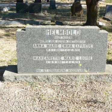 HELMBOLD Anna Marie Emma Elfrieda 1888-1973 :: HELMBOLD Margarethe Marie Louise 1892-1975