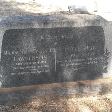 LAWRENSON Sydney Ralph 1870-1949 &amp; Ethel Mary 1874-1954