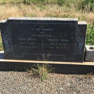LOUW George Muller 1887-1970 &amp; Martha Sophia 1893-1970