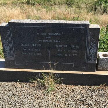 LOUW George Muller 1887-1970 &amp; Martha Sophia 1893-1970