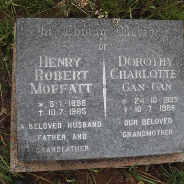 MOFFATT Henry Robert 1896-1985 &amp; Dorothy Charlotte Gan-Gan 1895-1986