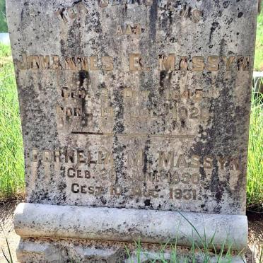 MASSYN Johannes B. 1845-1928 & Cornelia M. 1850-1931 _2