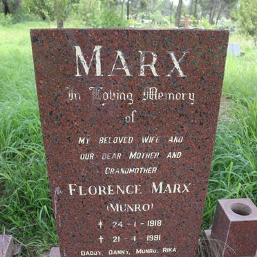 MARX Florence nee MUNRO 1918-1991