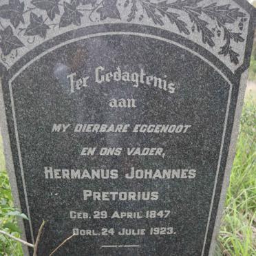 PRETORIUS Hermanus Johannes 1847-1923