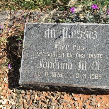 PLESSIS Johanna M.M., du 1878-1966