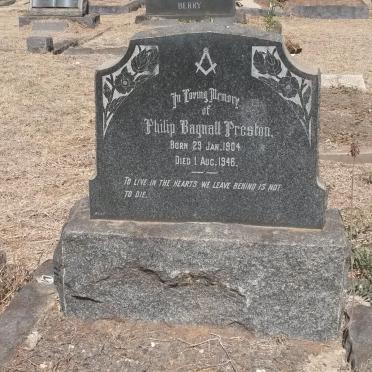 PRESTON Philip Bagnall 1904-1946