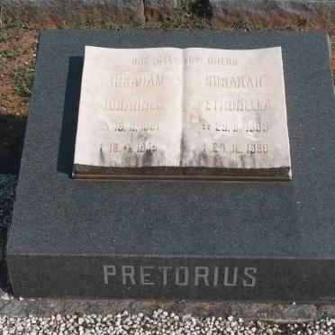 PRETORIUS Abraham Johannes 1891-1969 &amp; Susanna Petronella 1898-1969