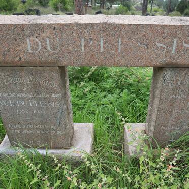 PLESSIS W.F., du 1882-1953 &amp; Tina 1889-1964