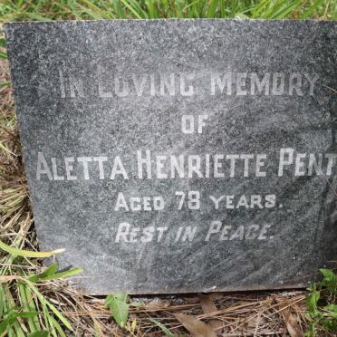 PENTZ Aletta Henriette