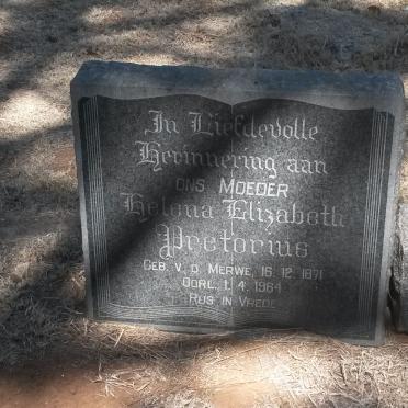 PRETORIUS Helena Elizabeth nee V.D.MERWE 1871-1964