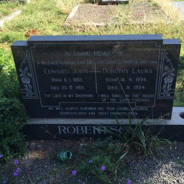 ROBERTSON Edward John 1883-1965 &amp; Dorothy Laura 1896-1994
