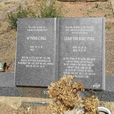R? Wynand Carel 1976- &amp; Leigh 1981-2009 :: ? Baby Paige