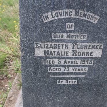 RORKE Edward Forrester -1920 &amp; Elizabeth Florence Natalie -1948